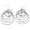 Playboy Earrings Multi Circle Hoop Dangles with Bunny Logo Authentic Licensed Playboy Jewelry CPBE2714