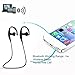 Ecandy Bluetooth 4.0 Earphone Portable Wireless Stereo Sports Bluetooth Headphones w/Microphone for iPhone, iPad,HTC, Samsung Galaxy ,LG ,Tablets and other Bluetooth Devices,Black