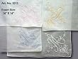 Extra Large Cotton Handkerchief with Large Monogram Embroidery in Asst. Colors