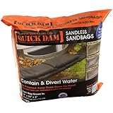 Quick Dam QD1224-6 Sandless Sandbags, 12-Inch x 24-Inch x 3.5-inch, 6-Pack