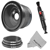 Essential Kit for PANASONIC CAMCORDER (HDC-TM700 HDC-HS700 HDC-SD600 HDC-SDT750K HDC-TM900 HDC-HS900 HDC-SD800) - Includes: 46MM 0.40x high definition Wide Angle lens with Macro attachment + Lens Pouch + Professional Cleaning Pen + Premium MagicFiber Microfiber Cleaning Cloth