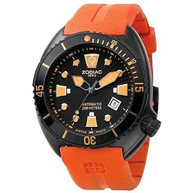 Zodiac ZO8006 Gents Oceanaire diving watch with anti-allergic rubber strap
