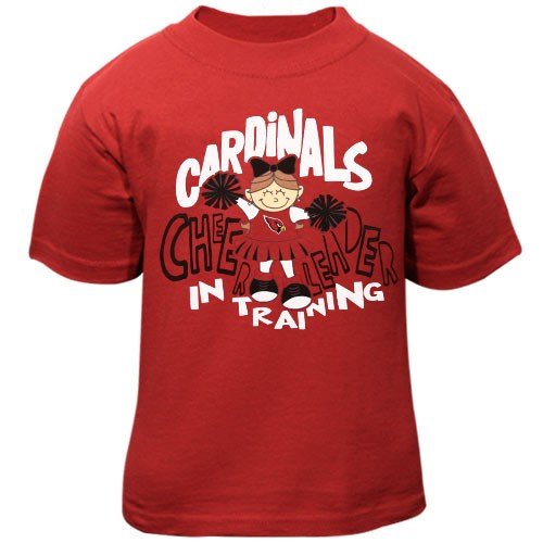 Reebok Arizona Cardinals Toddler Girls Cardinal Cheerleader in Training T-shirt (2T)