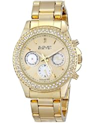 August Steiner Womens AS8100YG Analog Display Gold Watch