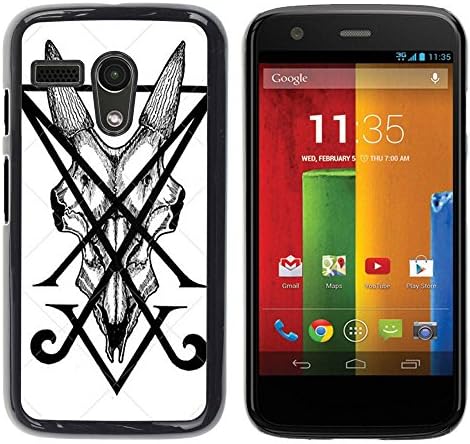 Paccase / Hard Protective Case Cover - Letters Initial V Pen Art Tile Monster - Motorola Moto G 1 1ST Gen I X1032
