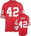 Ronnie Lott Red Reebok NFL Premier 1990 Throwback San Francisco 49ers Jersey