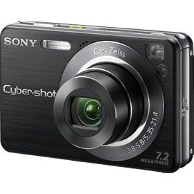 Sony Cybershot DSCW120/B 7.2MP Digital Camera with Carl Zeiss 4x optical zoom lens