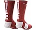 The Nike Elite Basketball Crew Socks Varsity Red/White Size Large