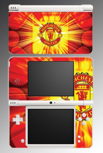Manchester United Football Club Soccer Man Utd FC Game Vinyl Decal Cover Skin Protector Kit #2 Nintendo DSi XL