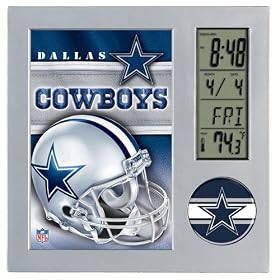 Dallas Cowboys Digital Desk Clock and Picture Frame