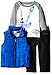 Calvin Klein Baby-Boys Infant Blue Puffy Vest with Tee and Pants