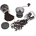 Jumbl Ceramic Coffee Mill, Hand Crank Manual Burr Coffee Grinder - Adjustable to Different Grind Sizes Includes Brush for Easy Clean- Colors May Vary