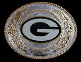 Green Bay Packers Western Style Silver/Gold Buckle Belt Buckle
