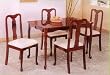 BEAUTIFUL CHERRY FINISH QUEEN ANN DINETTE W. 4 CHAIRS