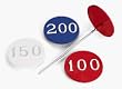 9 Hole Cast Aluminum Fairway Distance Markers