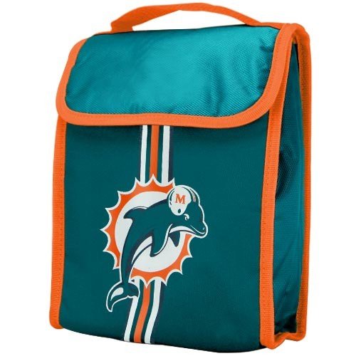 Miami Dolphins Insulated Velcro Lunch Bag / Box