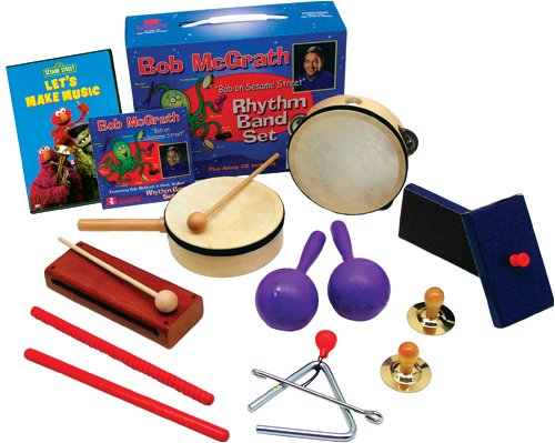 Childrens Toyshop  Musical Instruments : Instrument and Sesame Street DVD Package