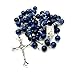 Soul Shop Deep Sea Blue Rosary - Ocean-Inspired Christian/Catholic Gift Prayer Beads in Nondenominational Gift Box - Rosario Azul