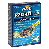 Food For Life Ezekiel 4:9 Organic Sprouted Grain Cereal, Golden Flax, 16-Ounce Boxes (Pack of 6)