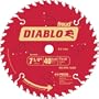 Freud D0740X Diablo 7-1/4 40 Tooth ATB Finishing Saw Blade with 5/8-Inch Arbor, Diamond Knockout, and PermaShield Coating