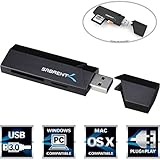 Sabrent SuperSpeed 2-Slot USB 3.0 Flash Memory Card Reader for Windows, Mac, Linux, and Certain Android Systems - Supports SD , SDHC , MMC / MicroSD , T-Flash (CR-UMSS)
