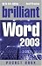 Book Brilliant Word 2003 Pocketbook (Brilliant Pocket Book)