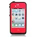 Zoumba OceanProof Waterproof Dustproof Snowproof Protection Case Cover For Apple iPhone 4 4S (Red)