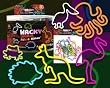 Pk12 Rubba Bandz Rubber Wacky Animals fea. Hedgehog and Octopus