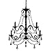 RoomMates RMK1805GM Chandelier with Gems Peel and Stick Giant Wall Decal