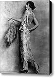 Evening Gown Of Brocaded Satin Canvas Print / Canvas Art - Artist Everett