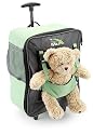 Cabin Max Bear Childrens luggage carry on trolley suitcase - green