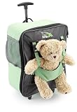 Cabin Max Bear Childrens luggage carry on trolley suitcase - green