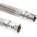 Hose Master Stainless Steel Flexible Metal Hose Assembly, Stainless Steel 304 Hex NPT Male x Stainless Steel 316 Female JIC Swivel