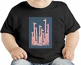 Giraffes Abstract Drawing オーガニックベビーTシャツ 12 - 18 Months