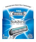 Schick Xtreme3 Cartridges, 4-Count Packages (Pack of 3)
