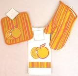 Just For Kitchen Orange Oven Mitt