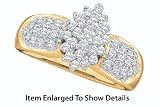 Awesome Yellow Gold 1/2 Ctw. Diamond Cluster Ring ** SPECIAL SALE **
