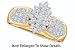 Awesome Yellow Gold 1/2 Ctw. Diamond Cluster Ring ** SPECIAL SALE **