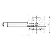 DE-STA-CO 860 Pneumatic Heavy Duty Hold Down Action Clamp