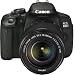 Canon EOS 650D - C�mara r�flex de 18 Mp (pantalla t�ctil articulada de 3", objetivo(s) 18-135mm f/3.5, zoom �ptico 7.5x, sensor CMOS APS-C, procesador Digic 5, estabilizador de imagen �ptico, v�deo 1080p Full HD) color negro - kit con objetivo EF-S 18-135mm IS STM
