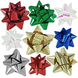 36pc Designer Holiday Christmas Gift Bow Assortment - Elegant Metallic, Iridescent, Holographic, Glitter, Lacquer Finishes