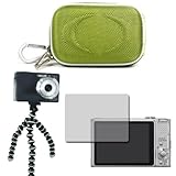 SumacLife Brand Nikon Coolpix S1100pj Digital Camera Case - Green + 6 inch  ....
