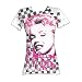 Marilyn Monroe Blond Movie Star Checkmate Juniors Fitted White T-shirt