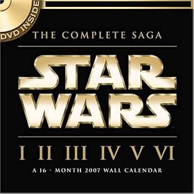 Star Wars - The Complete Saga 2007 Wall Calendar With DVD-ROM