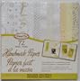 MemoryStor 72 Sheets/12 Designs Handmade Paper - Natural Neutrals