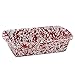 Crow Canyon Home Enamelware Loaf Pan, 9 x 5 inches, Red/White Splatter
