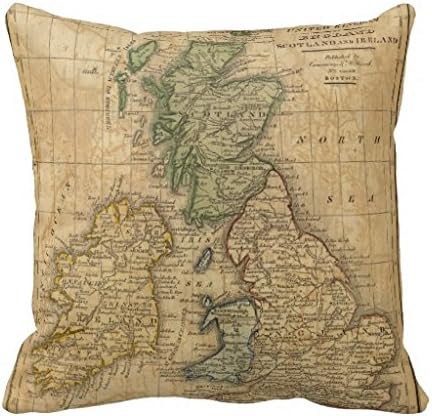 United Kingdom Of England Scotland And Ireland Throw 18*18 pillow Case