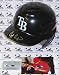 Carl Crawford Autographed/Hand Signed Tampa Bay Rays Full Size Helmet
