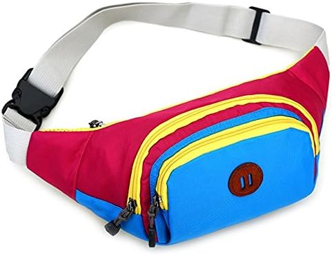 MaliYoung Hot New Travel Sport Fanny Pack Waist Bag Style Women's Crossbody Bag With Zippers and Color Block Design
