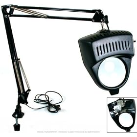 SE 110V Illuminated 2x Magnifier Desk Lamp